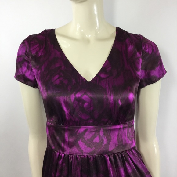 Banana Republic Silk A-line Floral Print Dress - Picture 2 of 6